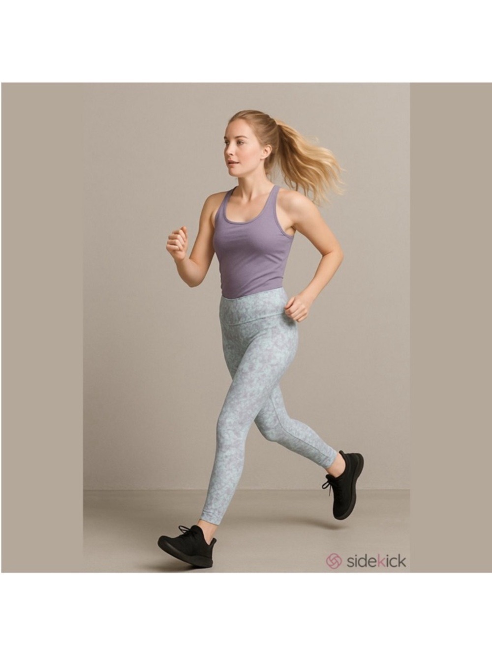 MTA Sport Fast Dry Pastel Marble Print Leggings Size Medium NWT